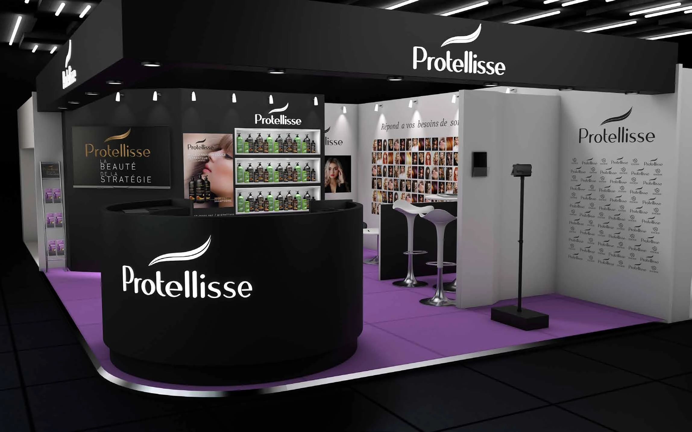 Espace promotionnel Protellisse présenté dans le portfolio.